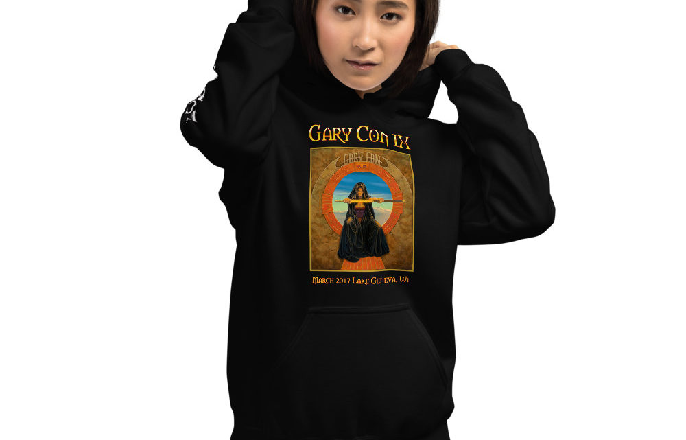 Gary Con IX The Gate Reprint- Unisex Hoodie with Sleeve Image